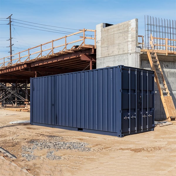 there are no size or weight limitations for the items you can store in our construction site storage containers